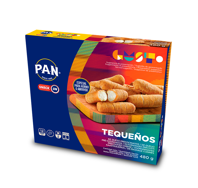 TEQUEÑOS ESPECIAIS PARA FORNO P.A.N. SNACK ON – 12 UNIDADES