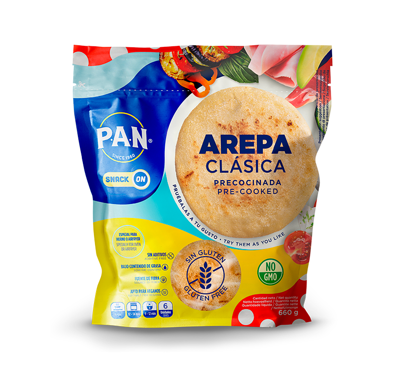 AREPA CLÁSSICA CONGELADA P.A.N. SNACK ON