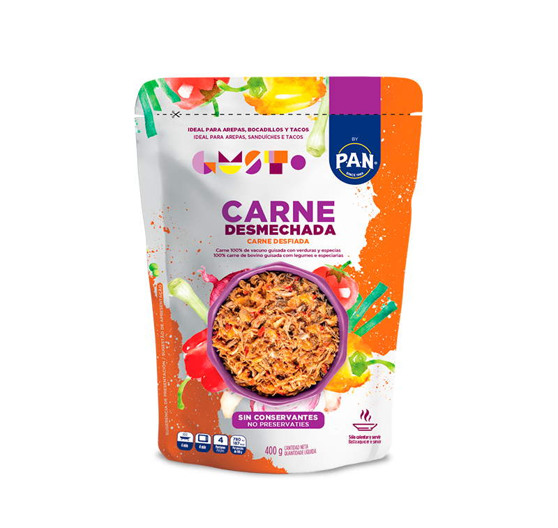 CARNE DESFIADA GUST. P.A.N. 400 g