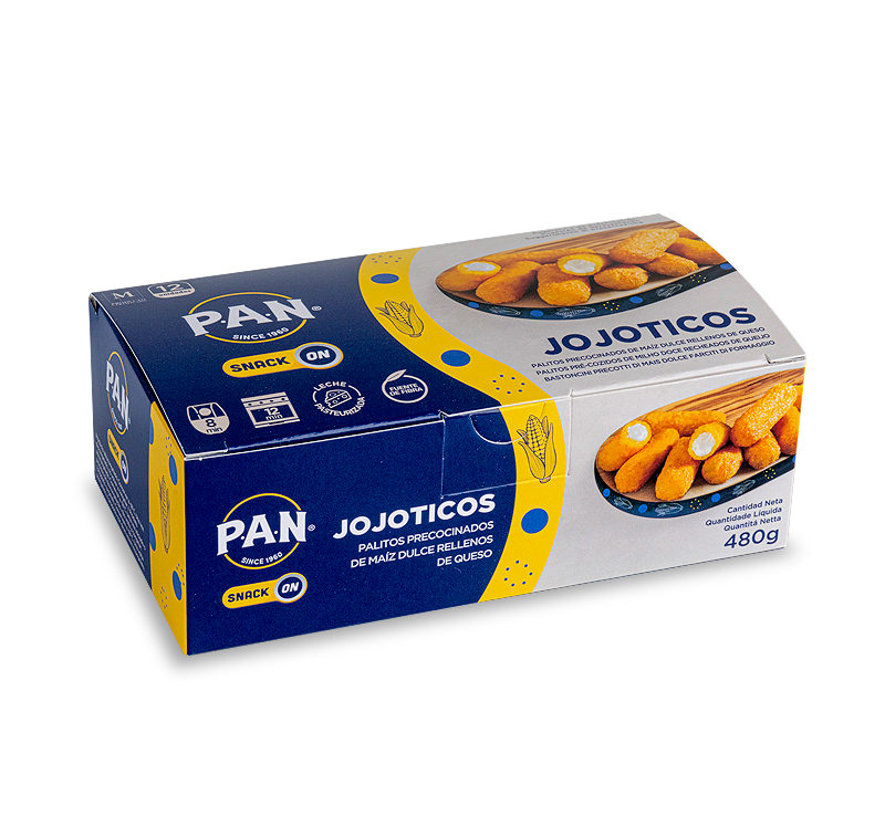 JOJOTICOS DE MILHO P.A.N. SNACK ON