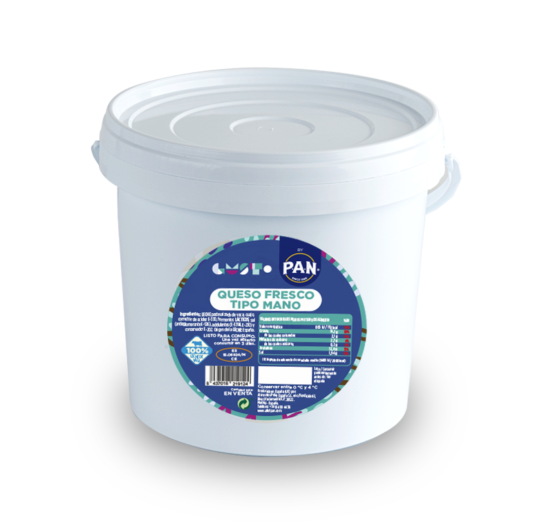 QUEIJO DE MÃO EM RECIPIENTE GUST. P.A.N. 5 kg