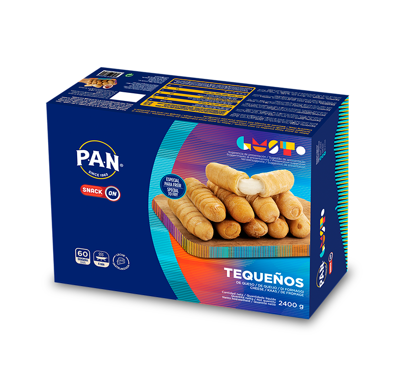 TEQUEÑOS DE QUEIJO P.A.N. SNACK ON – 60 UNIDADES